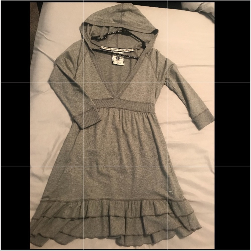 PINK sweater dress with hood